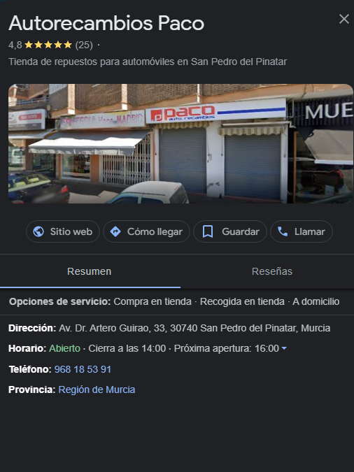 Sede en San Pedro del Pinatar